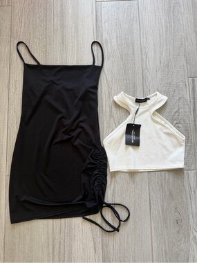 black satin halterneck wrap bodycon dress Alicia Satin Halter Maxi Dress
